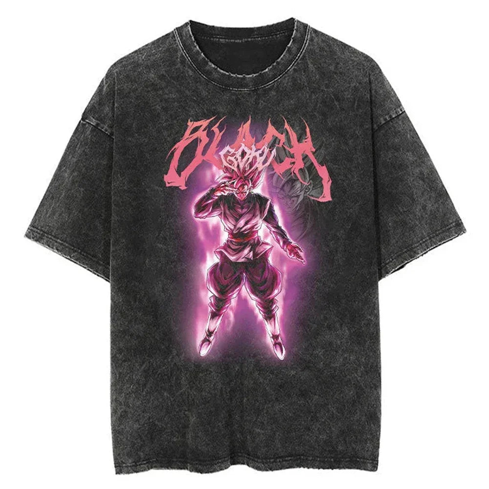 T-shirt Oversize Goku Black (Super Saiyan Rosé)